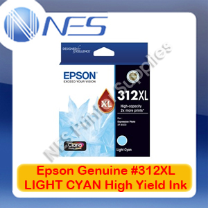 Epson Genuine #312XL-LC LIGHT CYAN High Yield Ink Cartridge for XP-8500/XP-15000 (T183592)